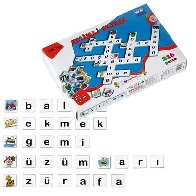 Eğitici Oyuncak Resimli Alfabe 216 Parça - 1