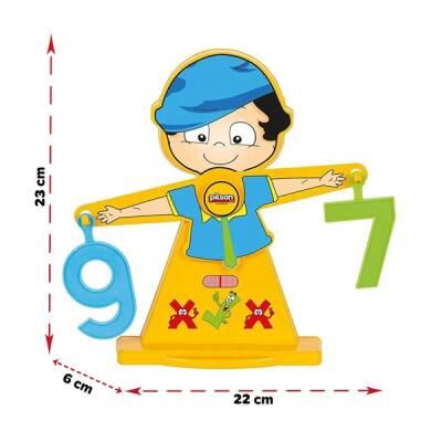 Eğitici Sayı Terazisi (17 Parça) Matematik Rakam Tartısı - 1