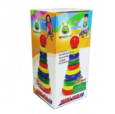 Eğitici Woodoy Ahşap Oyuncak Mine Kule - 1