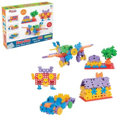 Eğitici Yapı Blokları Fun-Fun Puzzle 160 Parça - 1