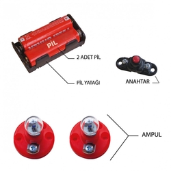 Elektrik Devresi Lamba Ampül Deney Seti (Pilsiz) - 2
