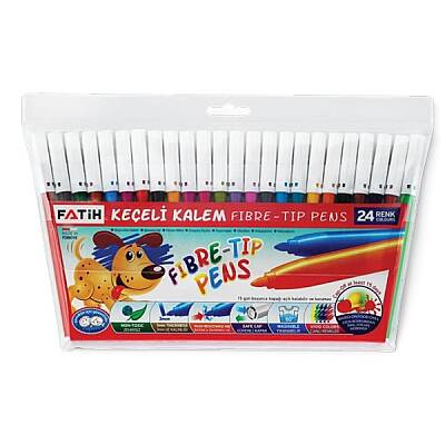 Fatih 24 Renk Keçeli Kalem Takımı - 1