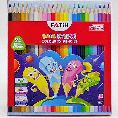 Fatih 24'lü Tam Boy Kuru Boya Karton Kutu / 33225 - 1