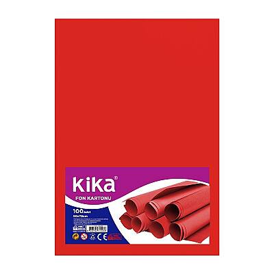 Fon Kartonu 100gr 50x70 Kırmızı Renk Paket (100'lü) - 1