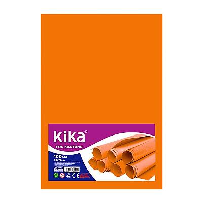 Fon Kartonu 100gr 50x70 Turuncu Paket (100'lü) - 1