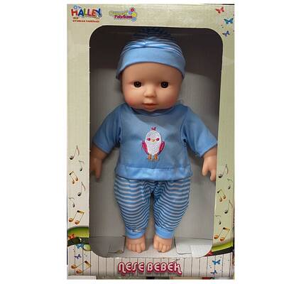 Halley Oyuncak Bebek Müzikli Tulumlu Neşe Bebek 30 Cm - 2