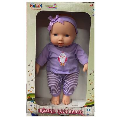 Halley Oyuncak Bebek Müzikli Tulumlu Neşe Bebek 30 Cm - 3