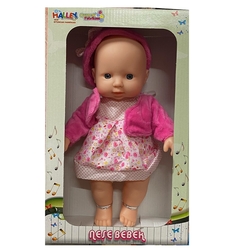 Halley Oyuncak Bebek Müzikli Tulumlu Neşe Bebek 30 Cm - 6