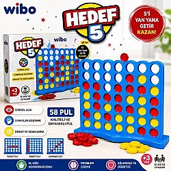 Hedef 5 Strateji Oyunu 5'i Yan Yana Getir Kazan 58 Pullu Zeka ve Akıl Oyunu 2 Kişilik - WİBO