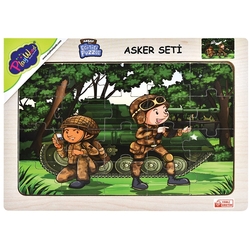 Playwood Eğitici Ahşap Puzzle Asker Seti 20 Parça - 2