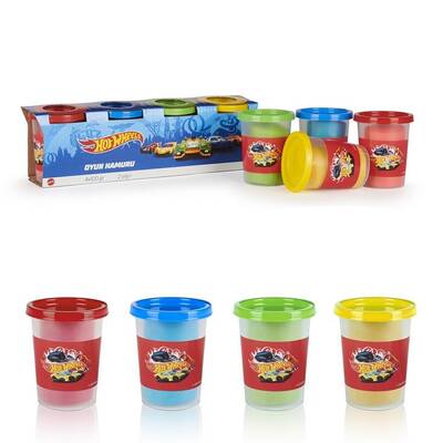 Hot Wheels 4 lü Oyun Hamuru 4x100 gr - 1