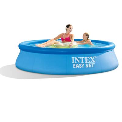 İntex 28106 Easy Kolay Kurulum Mavi Renkli Şişme Havuz 244X61 Cm - 1