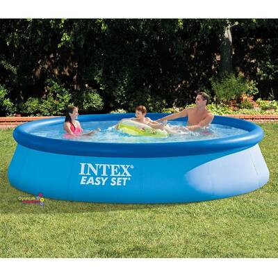 İntex 28143 Easy Kolay Kurulum Büyük Şişme Aile Havuzu 396 cm X 84 cm - 1