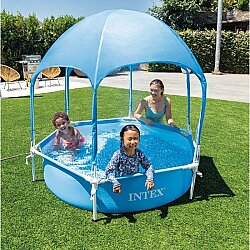 Intex 28209 Gölgelikli Çocuk Prefabrik Havuz 183cm x 183cm x 38 Cm - İntex