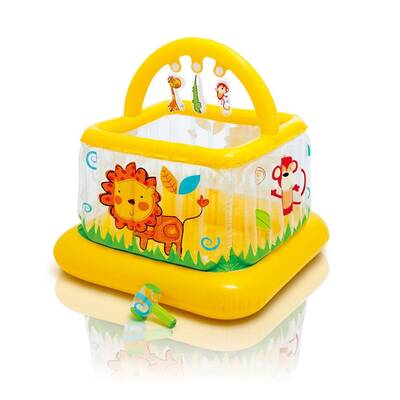 intex 48473 Kare Şişme Bebek Oyun Havuzu 117x117x117Cm - 2