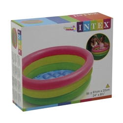 İntex 57107 İntex Mini Bebek Havuzu Altı Yumuşak Tabanlı 61x22Cm - 5