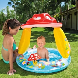 İntex 57114 İntex Mantar Gölgelikli Bebe Havuzu 102x89Cm - 1