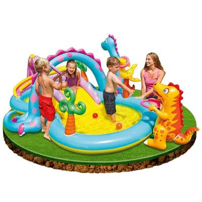 İntex 57135 Dinazor Oyun Parklı Bebe Havuzu - 1