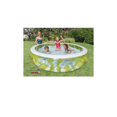 Intex 57182 Şişme Aile Havuzu Yeşil Şeritli 229x56 Cm (Yuvarlak) - 3