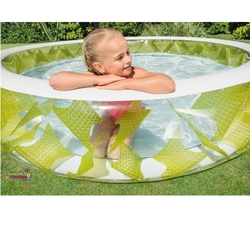Intex 57182 Şişme Aile Havuzu Yeşil Şeritli 229x56 Cm (Yuvarlak) - 4
