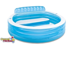 Intex 57190 Koltuklu Aile Şişme Havuzu Mavi 224x216x76 Cm - 3