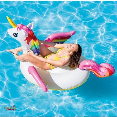 intex 57561 Şişme Tek Boynozlu At Tutmaçlı Ada Binici 201x140x97 Cm - 2