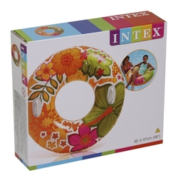 İntex 58263 Tutmaçlı Transparan Çiçekli Simit 97 Cm - 5