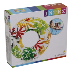 İntex 58263 Tutmaçlı Transparan Çiçekli Simit 97 Cm - 6