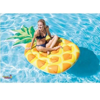 İntex 58761 Ananas Desenli Şişme Deniz Havuz Yatağı Ada 216x124 Cm - 2