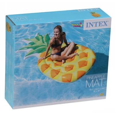 İntex 58761 Ananas Desenli Şişme Deniz Havuz Yatağı Ada 216x124 Cm - 4