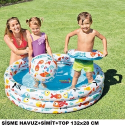İntex 59469 Balık Desenli Havuz Set - 1