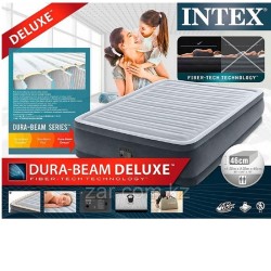 İntex 64414 Çift Kişilik Şişme Yatak 4 Katlı Elektirikli 203x152x46 Cm - 3