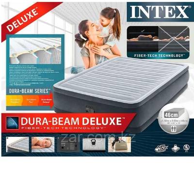 İntex 64414 Çift Kişilik Şişme Yatak 4 Katlı Elektirikli 203x152x46 Cm - 3