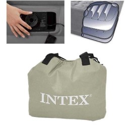 İntex 64414 Çift Kişilik Şişme Yatak 4 Katlı Elektirikli 203x152x46 Cm - 4