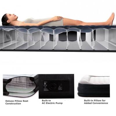 intex 64432 Elektrikli Dura-Deam Tek Kişilik Şişme Yatak - 2