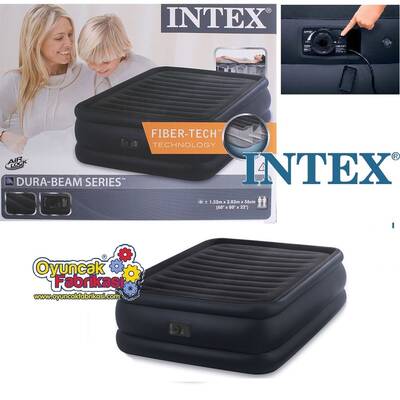 intex 64440 Elektrikli Dura-Beam QUEEN Çift Kişilik Şişme Yatak - 2