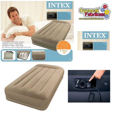 İntex 67742 Elektrikli Tek Kişilik Şişme Yatak - 2