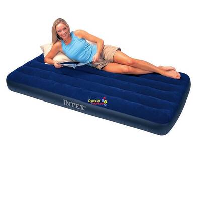 İntex 68757 Tek Kişilik Şişme Yatak 99x191x22 Cm Air-Lock 99x191x22Cm - 1