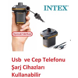 İntex AP635 Quickfill Usb Girişli Şişme Ürünler Hava Pompası Hızlı Doldurma Mini Pompa 5V/2A - İntex