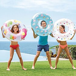 Intex Desenli Şişme Simit 81 cm (8+Yaş) 3 Asorti - İntex
