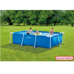 İntex Dikdörtgen Prefabrik Büyük Aile Havuzu 300x200x75Cm-İntex 28272 - İntex