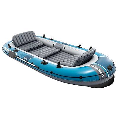 Intex Excursion 5 Şişme Bot Seti 366x168x43 cm 5 Kişilik Şişme Bot Kürekli ve Pompalı Deniz Göl Balıkçı Botu - 1