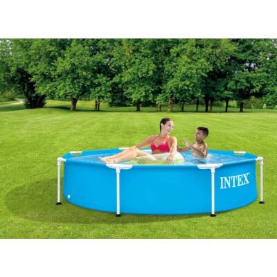 Intex Prefabrik Büyük Aile Havuzu 244x51 Cm Yuvarlak - 1