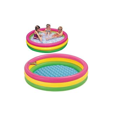 intex Renkli Şişme Oyun havuzu 50 Top+Pompa Hediyeli 114x25 Cm - 4