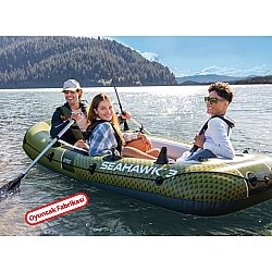Intex Seahawk 3 Şişme Bot Seti 295x137x43 cm 3 Kişilik Kürekli ve Pompalı Deniz Göl Balıkçı Botu - İntex