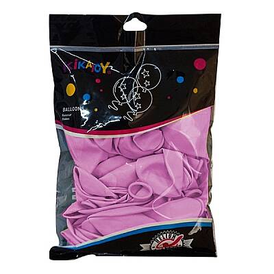 Kikajoy 12 İnç Pastel Bebek Pembe Balon 50 Adet Parti Süsleme Balonu - 1