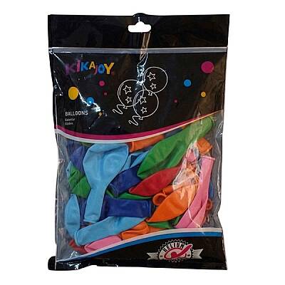 Kikajoy 12 İnç Pastel Karışık Renkli Balon 50 Adet Parti Süsleme Balonu - 1
