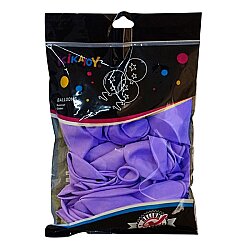 Kikajoy 12 İnç Pastel Mor Balon 50 Adet Parti Süsleme Balonu - KİKAJOY