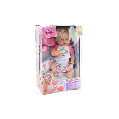 Kıkırdayan ve Altını Islatan Oyuncak Bebek 40 Cm - 2