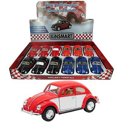 Kinsmart 1967 Volkswagen Classical Beetle 1:32 Metal Çek Bırak Araba - 1
